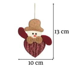 Enfeite Decorativo Natalino - Penduricalho Boneco de Neve  - Pendente Para Decoração Árvore de Natal