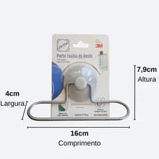 Suporte Porta Toalha De Rosto Banheiro Fita Dupla Face 3m