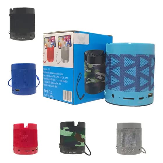 Caixinha De Som Portátil Bluetooth Mp3 Usb Cartão Sd