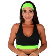 Top Nadador Feminino Com Detalhe Neon