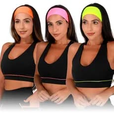 Kit 3 Top Feminino Academia Fitness Nadador Preto Refletivo Ideal para Atividade Fisica e Dia a Dia.