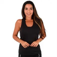 Regata Preta Fitness Feminina Ideal Para Dia A Dia e Atividades Físicas.