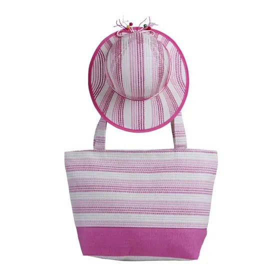 Kit Chapéu E Bolsa Feminina Praia Pesca Camping Piscina Proteção Solar Yepp