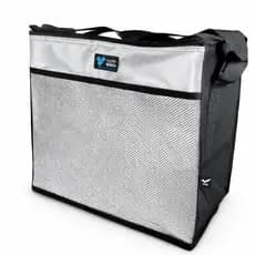 Yepp Bolsa Térmica Prateada 24l Alça E Bolso Frontal Transporte Bebidas Comida Prateado
