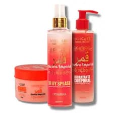 Kit Trio Árabe Aurora Imperial l Body Splash + Creme Hidratante + Esfoliante - Miss Rôse