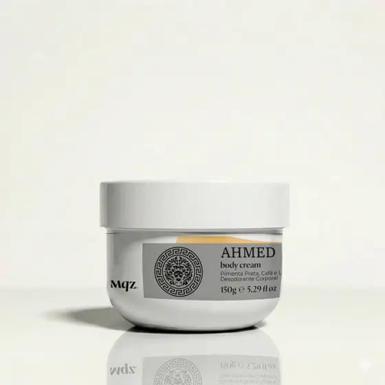 Body Cream Ahmed 150g Hidratante Corporal Masculino Perfumado Inspirado Árabe - Mqz Marquezaz