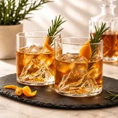 Kit 2 Copo de Whisky Everest 300ml Vidro Montanha Bar Drink Gin Decoração Cristaleira Presente
