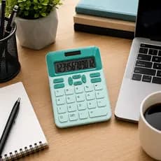 Calculadora 12 Dígito Display Solar e Bateria Uso Comercial Escritório Escola