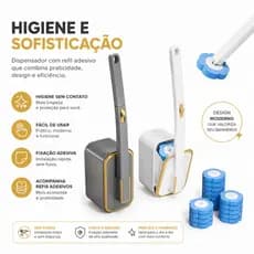 Kit Escova De Limpeza Para Uso Sanitario E Esponja