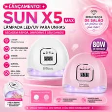 CABINE SUN X5 MAX – 128W PROFISSIONAL PARA UNHAS DE GEL