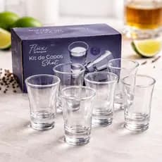 Kit 6/12/24 Copos De Shot Tequila 40ML De Vidro Transparente