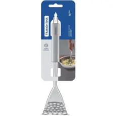 Amassador Aço Inox Tramontina Marfim Batata Legume Verdura utensílio cozinha purê espremedor