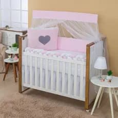 Kit Berco Trança Padrão Americano Bebe Menino Menina 09 Peças