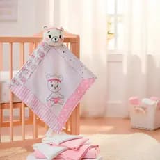 Naninha Para Bebê Com Prendedor De Chupeta Bichinho Plush Antialérgica Fofinha Menino e Menina
