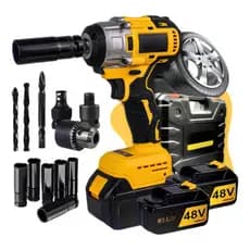 Parafusadeira Furadeira De Impacto Profissional 48v Completa