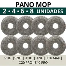 KIT Mop Pano P/ Robô Aspirador Compatível Xiaomi S10+ S20+ X10+ X20+ X20 Max X20 Pro S40 Pro
