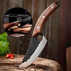 Faca churrasco Artesanal Personalizada Afiada aço inox cirúrgico com bainha