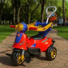 Triciclo Infantil Avespa – Passeio e Pedal | 3 Modelos Disponíveis Spider Vermelho | Pink | Colorido