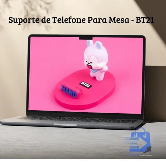Suporte de Telefone Para Mesa BT21 Chimmy RJ Mang suporte celular telefone móvel