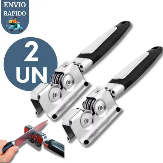 Kit 2 Afiador Amolador  Aço Inox Profissional para Facas Tesouras Alicates Canivete