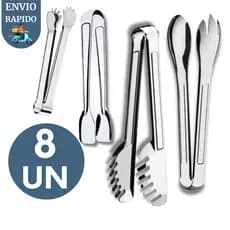 Kit Pegador Massas Salada Frios Carne Aço Inox Casa Enxoval Cozinha Restaurante Churrascaria