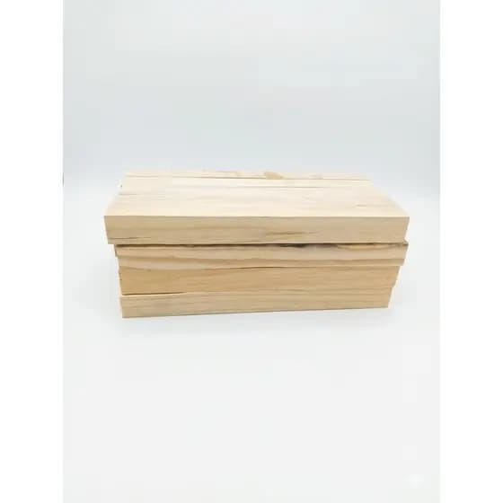 Sarrafo de Madeira 30x30x320mm para Artesanato Construção de Peças e Projetos