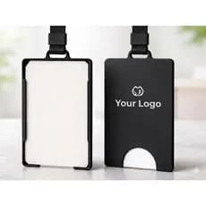 Porta Crachá Rígido Premium - Slim, Fosco e Alta Resistência