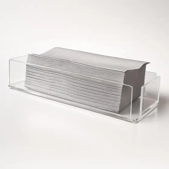 Porta Papel Toalha De Acrilico Luxo Para Lavabo