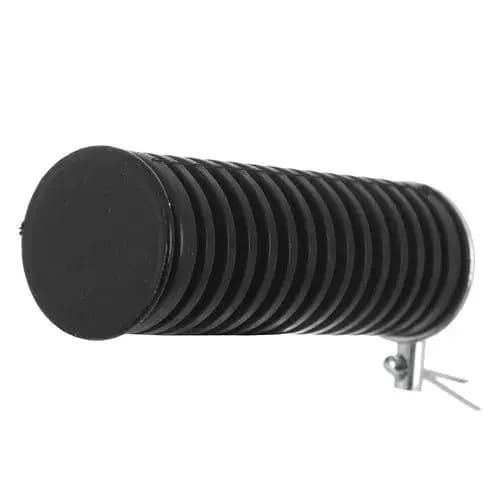 Pedaleira Traseira Apoio Borracha Redonda Moto Pro Tork Honda CG Preto