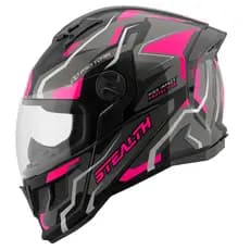 Capacete Pro Tork Stealth Hawk Moto Moderno E Brilhante