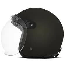 Capacete Aberto Moto Vintage Custom Etceter Solid Fosco Old School Masculino e Feminino Retrô