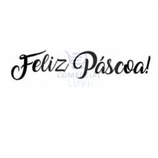Adesivo Decorativo Feliz Páscoa Coelho Ovos Diversão - 10 unids