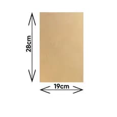 Chapas Mdf Cru 3mm Placa 19x28 centimetros - 50 Unidades