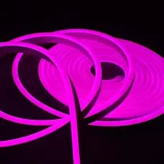 Fita LED Neon 5m com Corte de 2,5cm, Alto Brilho e Fonte 12V - Luz Roxo
