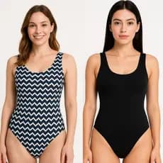 Kit 2 Maiô Body Feminino Estampado Suplex Moda Praia Verão 2026