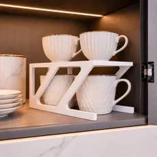 OOrganizador de Xícaras Premium Suporte para Canecas Porta Xícaras Cozinha Moderna