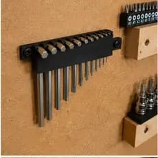 Suporte Organizador para 11 Chaves Allen Torx Parede Bancada Porta Chaves Universal Oficina Ferramentas