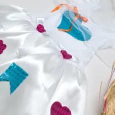 Vestido Festa Junina Noivinha Caipira Com Véu Tamanho P M Infantil 4-6 Anos São João Arraiá Vestido