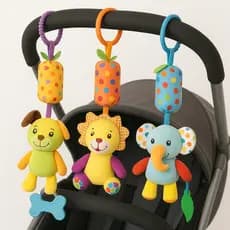 Brinquedo para Carrinho De Bebê Recém-Nascido Pingente Chocalho Pendurado Relaxante 24cm Toymix