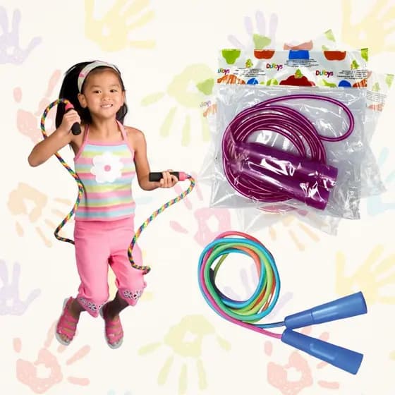 Cordas Infantil Pular Brinquedo Divertido Crianças Exercício Coordenação Motora Corda Pular