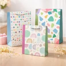 Sacolas de Papel Kraft P M G Sacolas de Lembrancinha Presente Estampada Festa Sacolas Desenhadas
