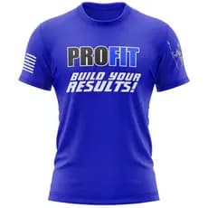 Camiseta Profit Azul Dryfit Ideal para Pratica de Esportes