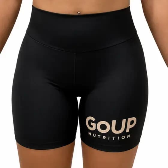 Shorts para Academia Feminino GoUP Preto Dryfit Ideal para Pratica de Esportes