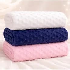 Cobertor Para Bebê Manta Plush Aveludado Menina Menino Maternidade Bolha Pipoquinha Infantil