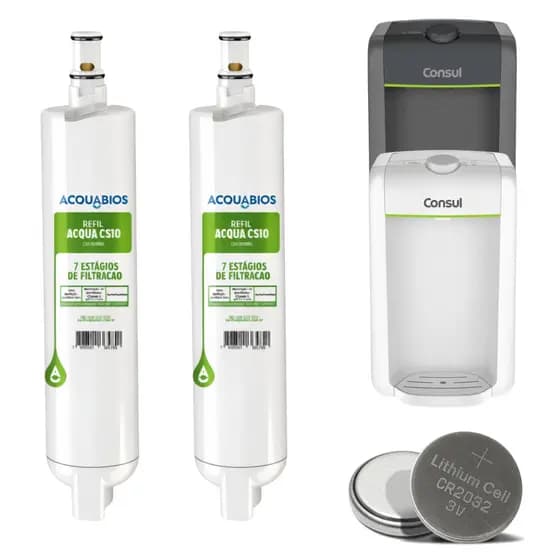Kit 2 Refil Classe A Compatível Consul Cpc30 Cpc31 Cpb34 Cpb35 Cpb36 Bateria Brinde