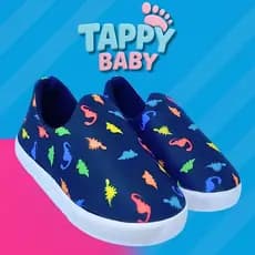 Tênis Infantil Menino Dino Calce Fácil Confortável Sola Reta Casual Escolar Promoção