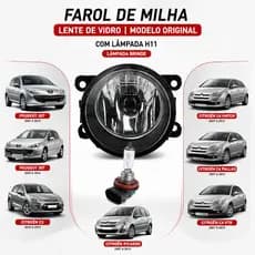 Kit Par Farol de Milha Neblina Peugeot 207 307 Citroën C3 C4