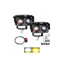 Faróis Auxiliares De Moto Led Com Luzes 2 Modos Olho Corujas