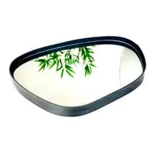 Bandeja Decorativa Espelhada Orgânica Couro Ecológico-Ideal para Lavabo, Sala e Quarto-3 cores-Decoração Luxo