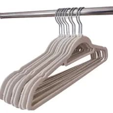 Kit 50 Cabides De Veludo Antideslizante Adulto Ultra Finos